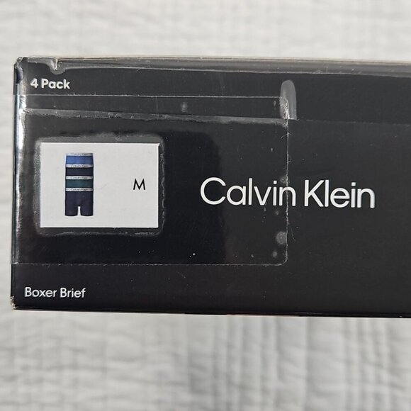 4 Pk Calvin Klein Microfiber Boxer Brief Men's Medium 32-34 Classic Fit NEW NIB - Picture 15 of 16